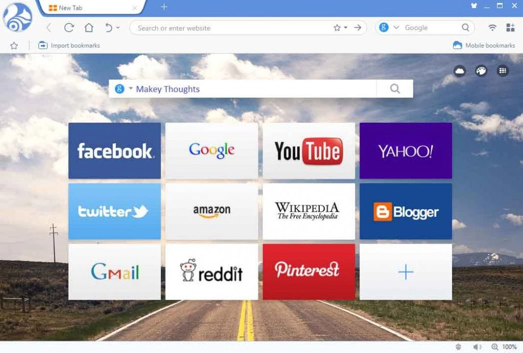 UC Browser — tangkapan layar 1