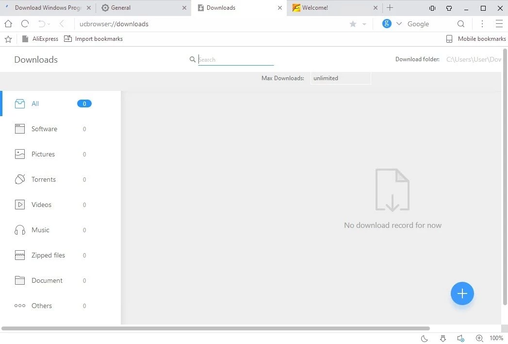 UC Browser — tangkapan layar 3